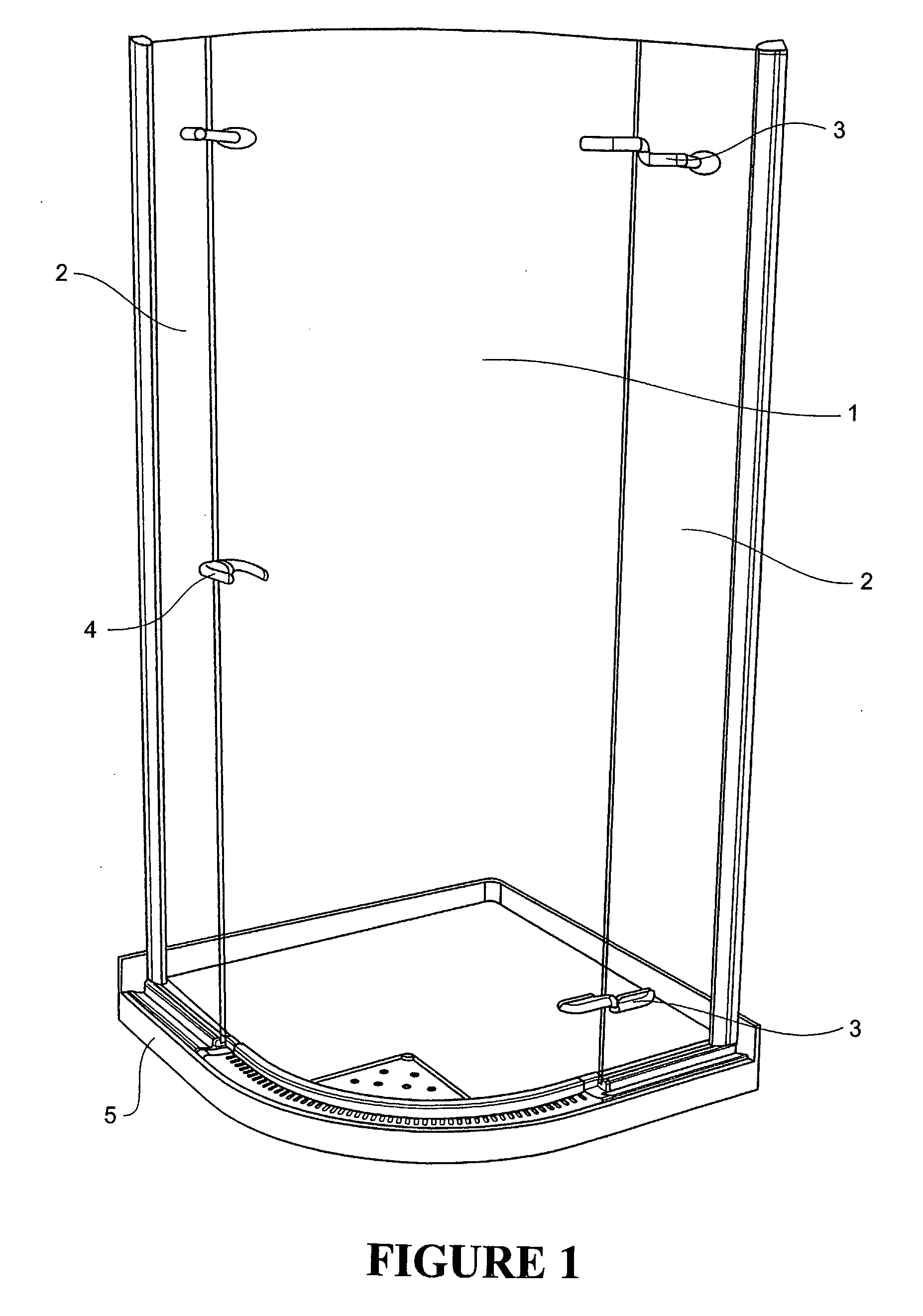 Shower enclosure and base