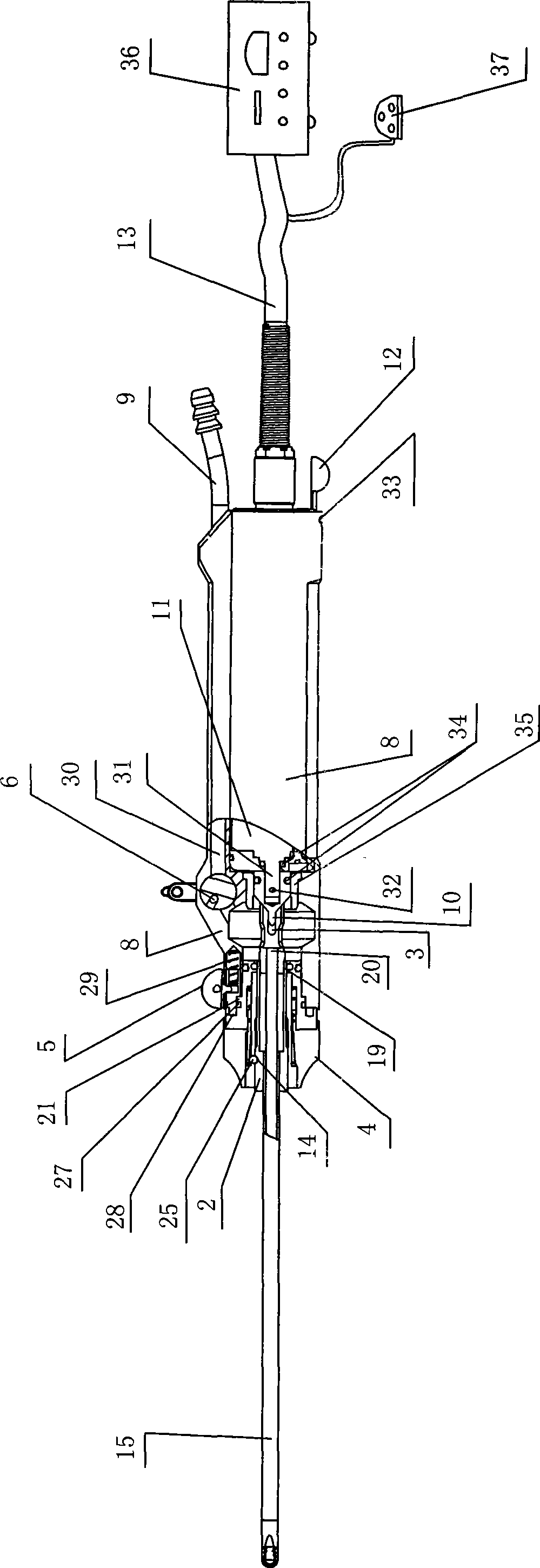 Electric excision device for bone excision operation