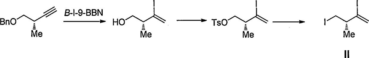 Intermediate for preparing eribulin, and preparation method thereof