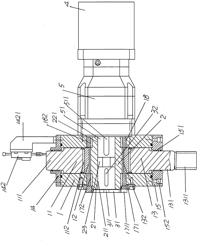 Electric head die clearance adjusting device for blowing machine