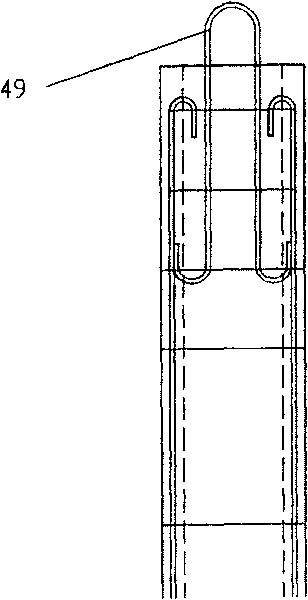 Architectural structure system of preformed hollow load-bearing wall panel and construction method