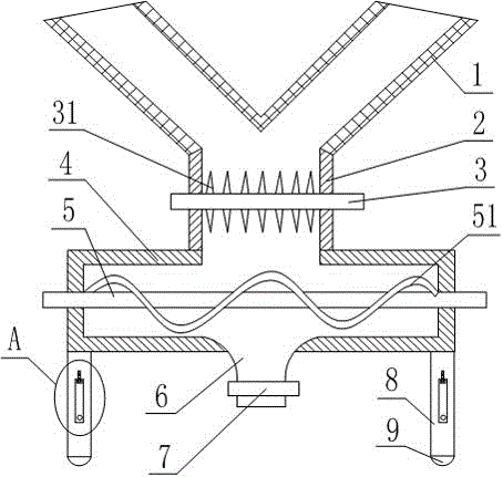 Portable uniform mixing device for raw materials