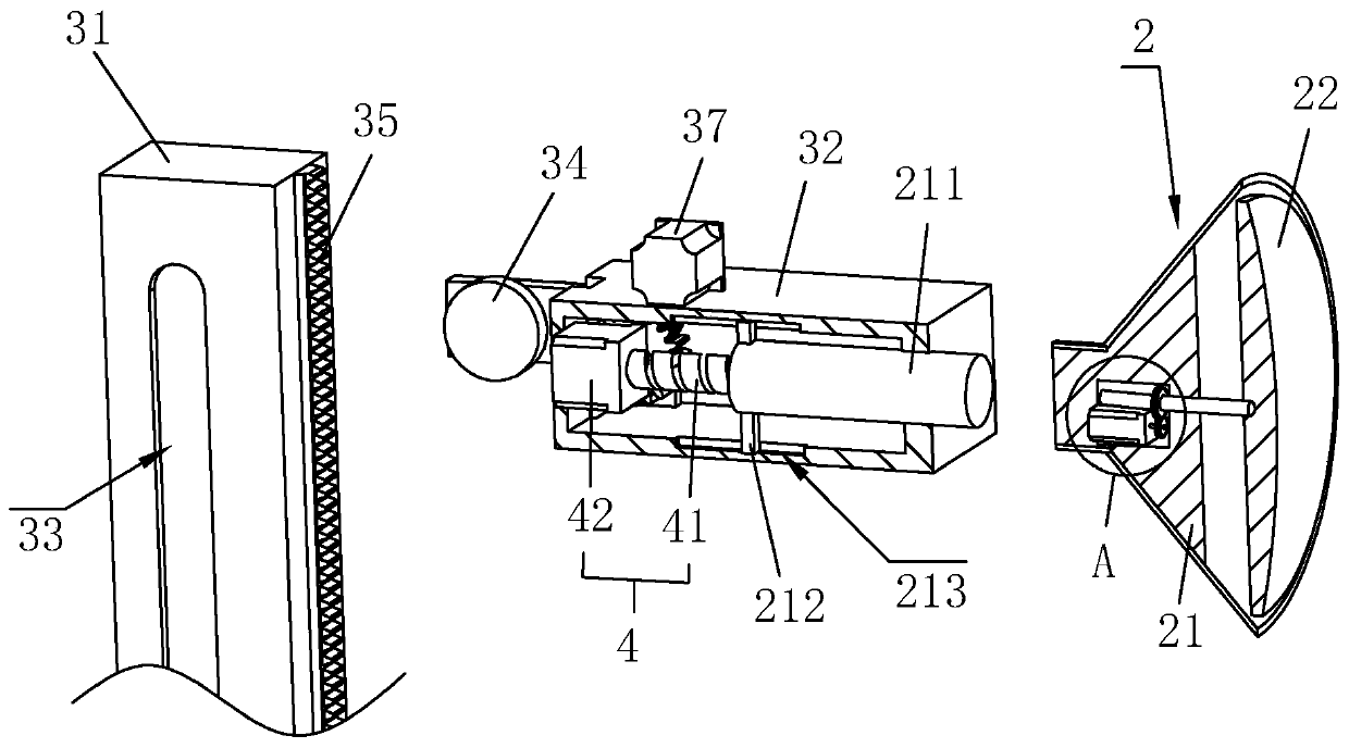 Wall surface grinding device for building decoration