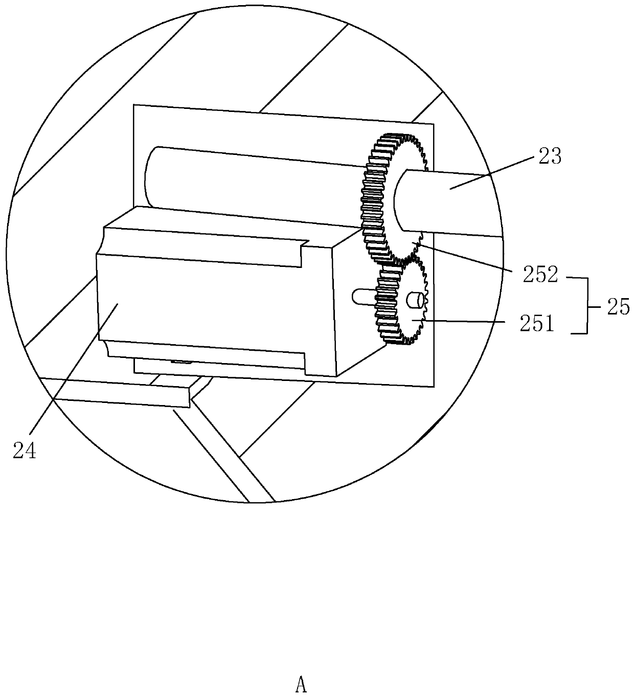 Wall surface grinding device for building decoration