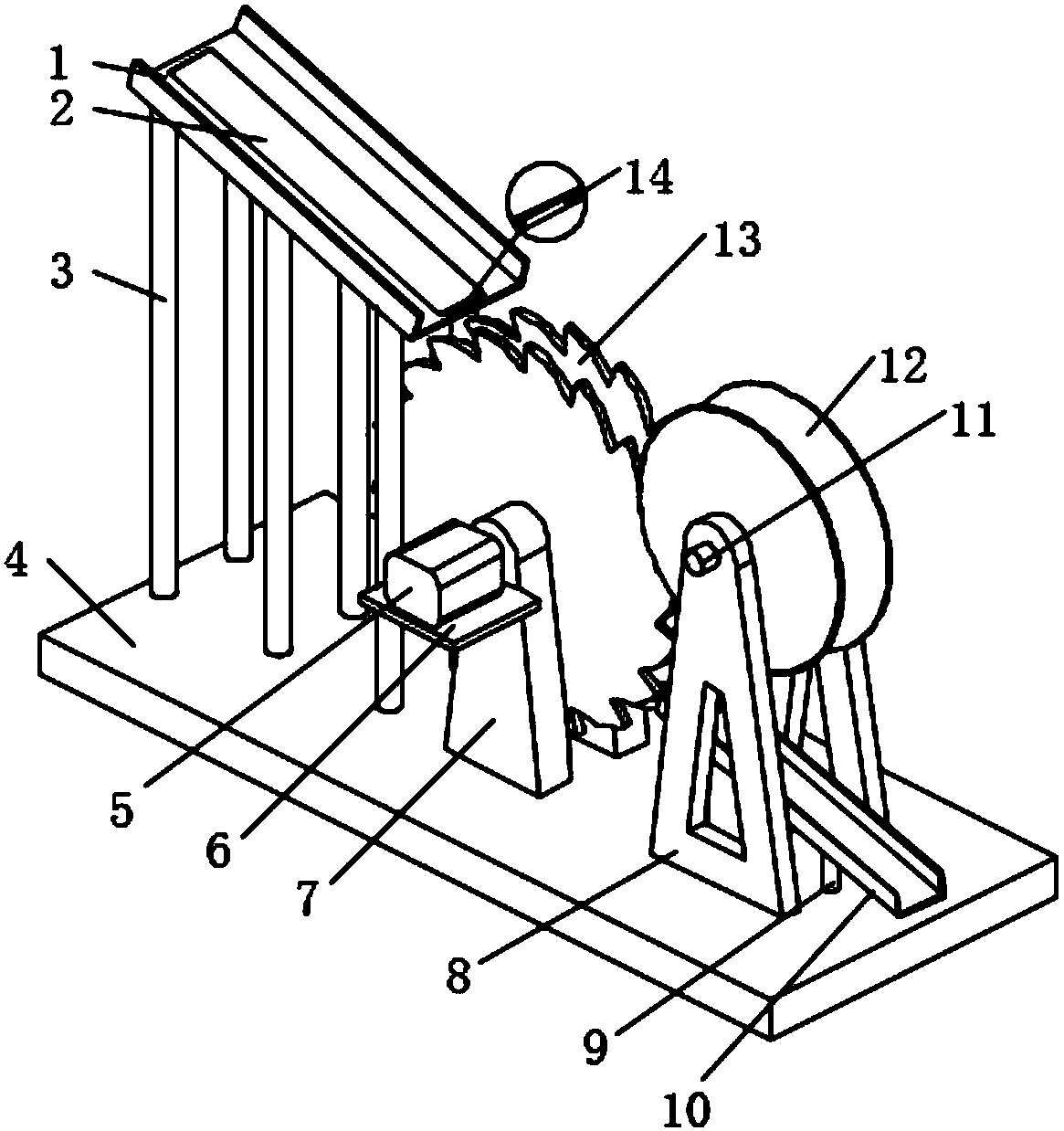 Rotary transportation type weld foot cutter