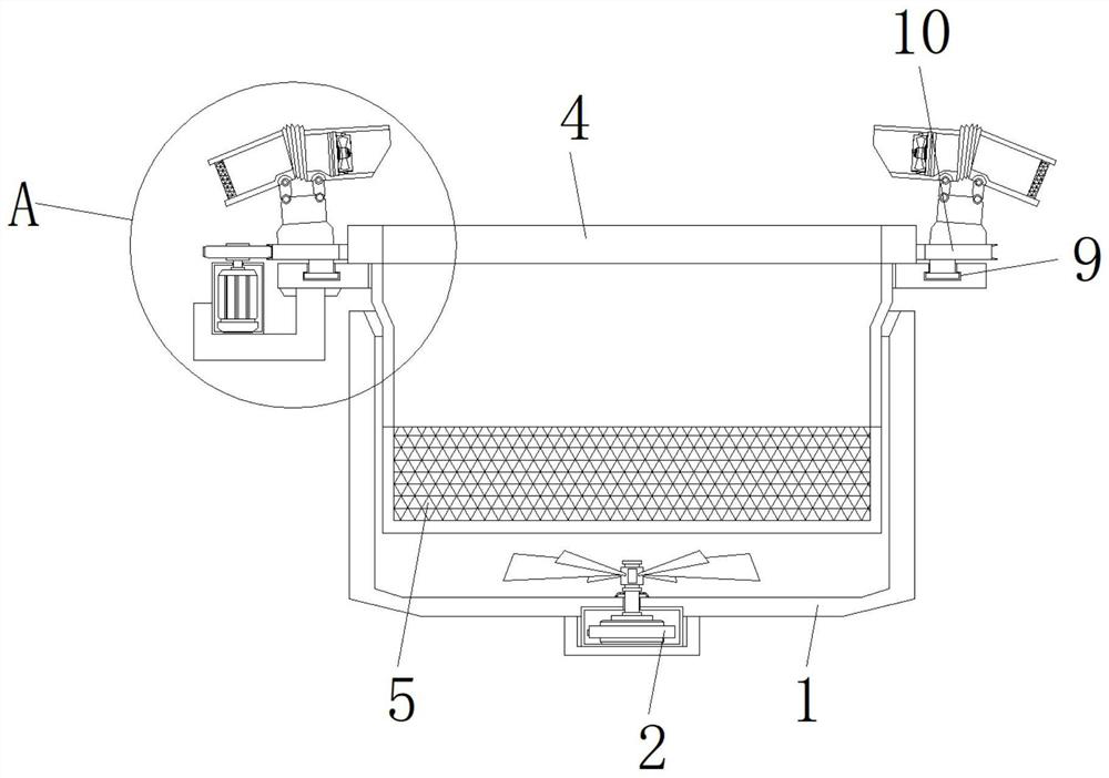 Soaking bin for automobile part machining