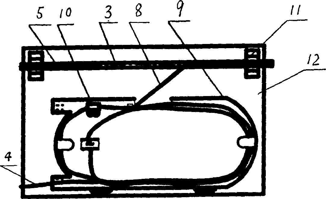 Optical cable laying and fiber distributing method for optical fiber to house