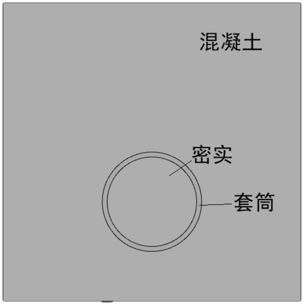 Grouting sleeve grouting defect detection method based on sound wave local resonance scattering characteristics