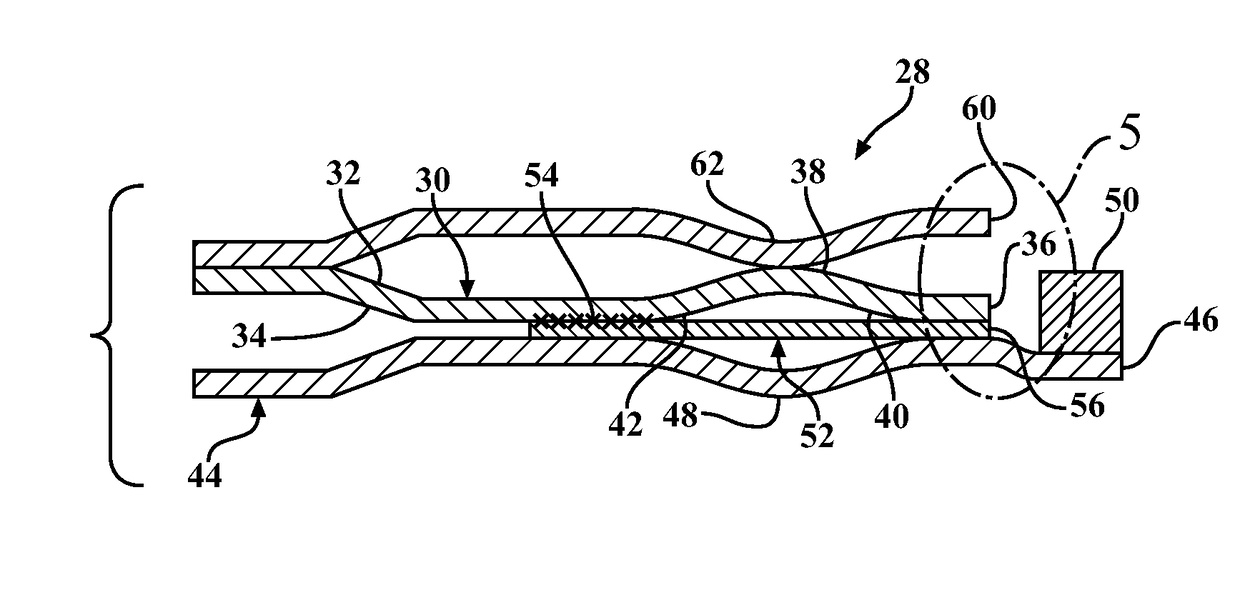 Multilayer metal gasket with bead on stopper