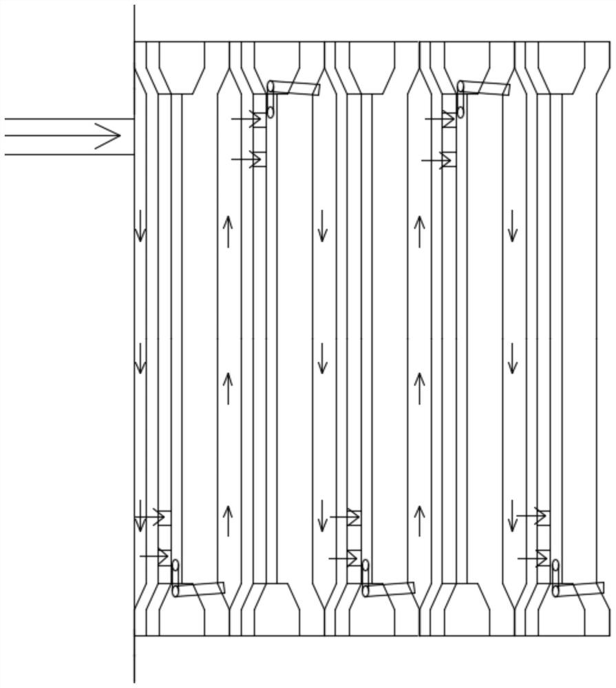 Filter pressing device for multi-stage filtration tandem feeding