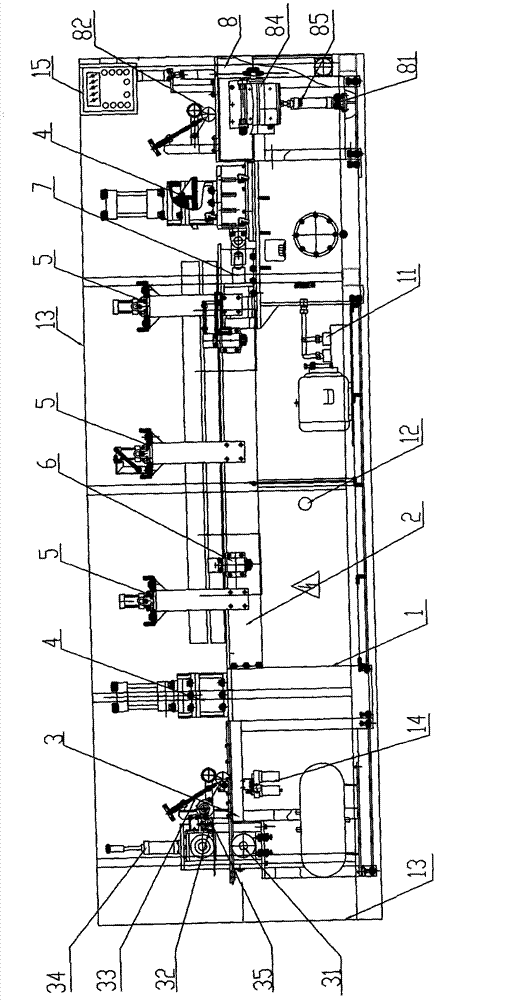 Full-automatic infinitely-long finger jointing machine