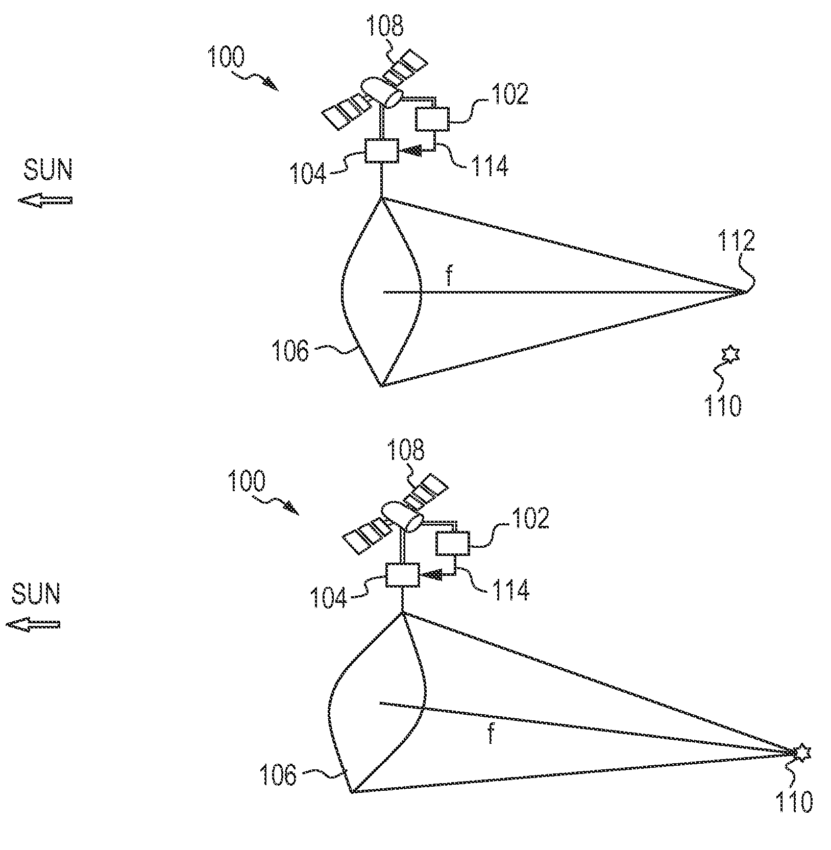 System and method of solar flux concentration for orbital debris remediation