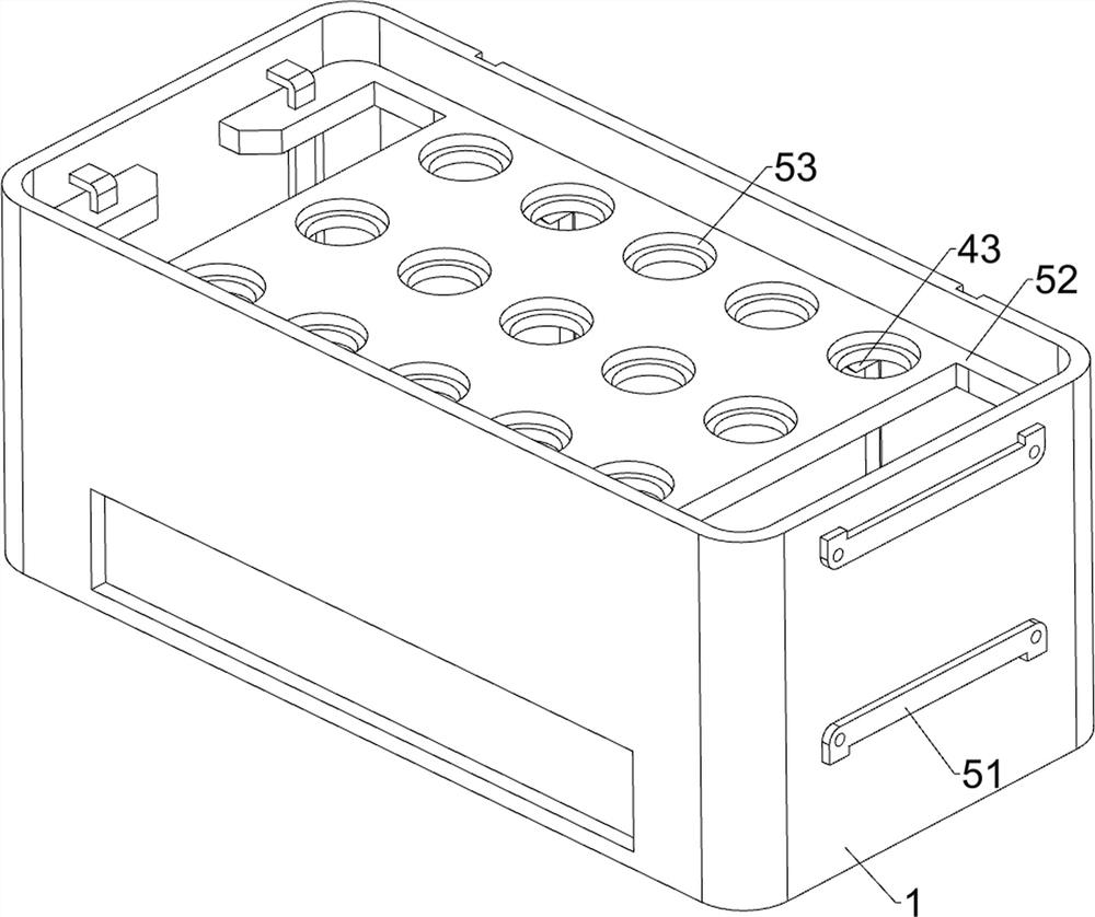 Sample storage box for hematology department