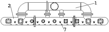 A method for evenly distributing sulfuric acid and its acid divider