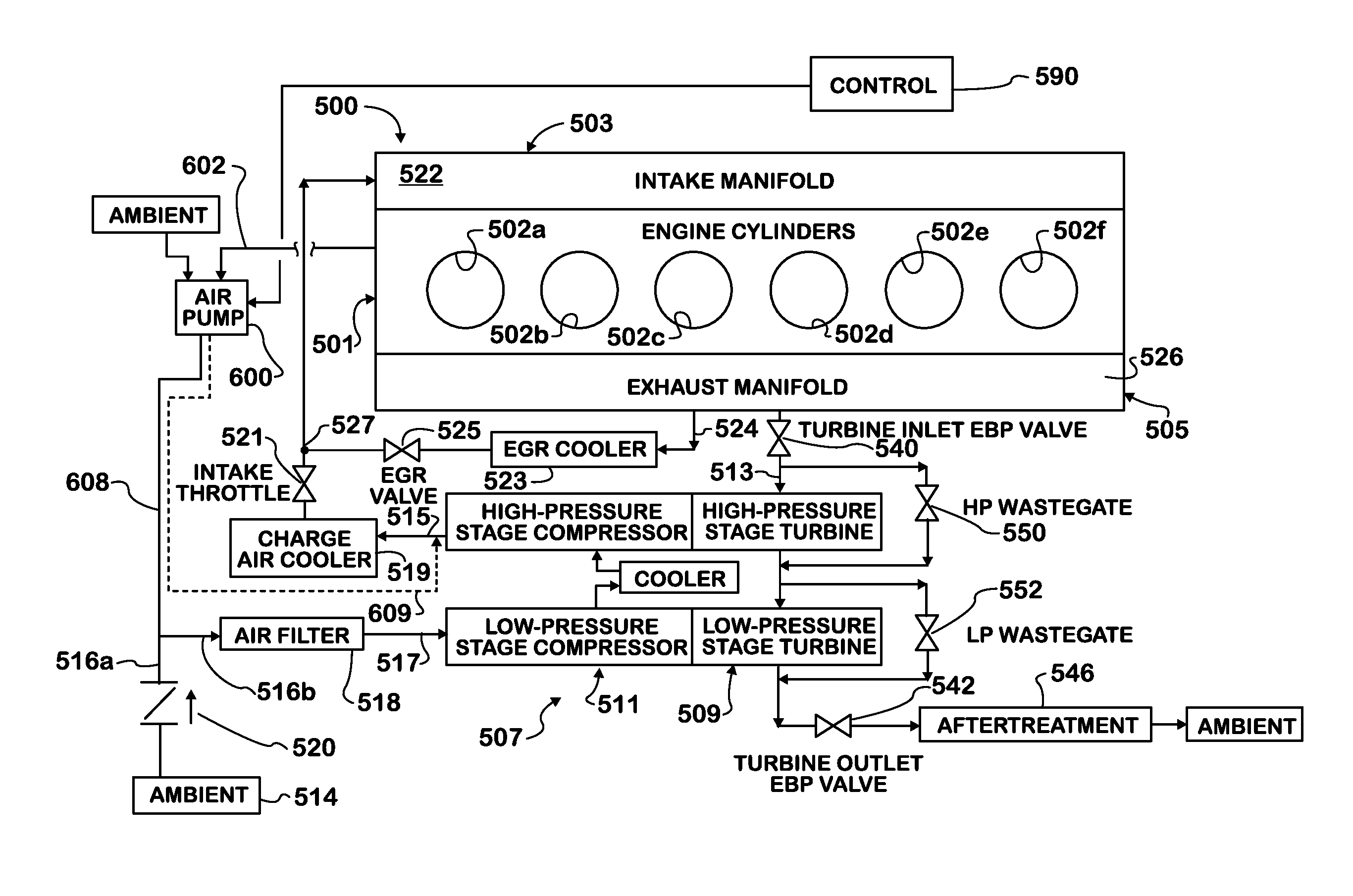 Supercharged boost-assist engine brake