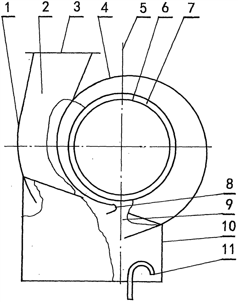 Centrifugal fan with centrifugal force separation device