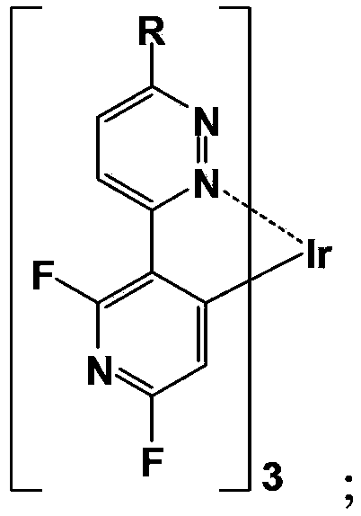 Blue organic electrophosphorescent material iridium metal complex, preparation method thereof and organic electroluminescent device