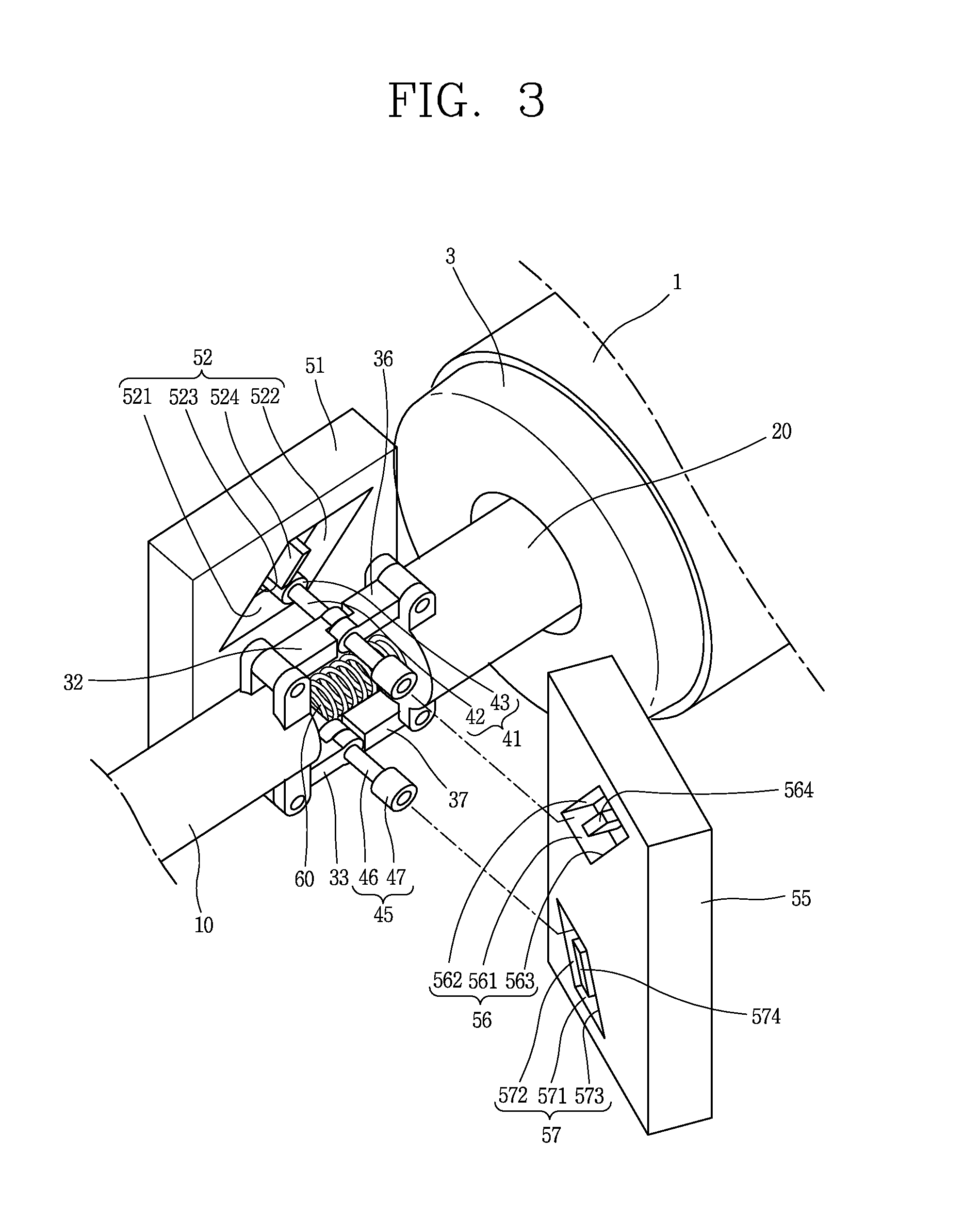 Power transmission device for vacuum interrupter and vacuum breaker having the same