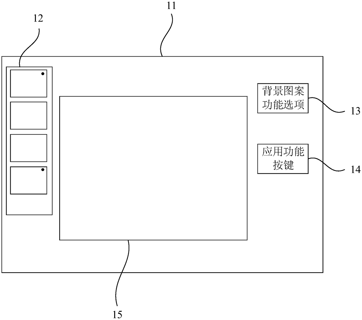 Background setting method, device and facility and storage medium