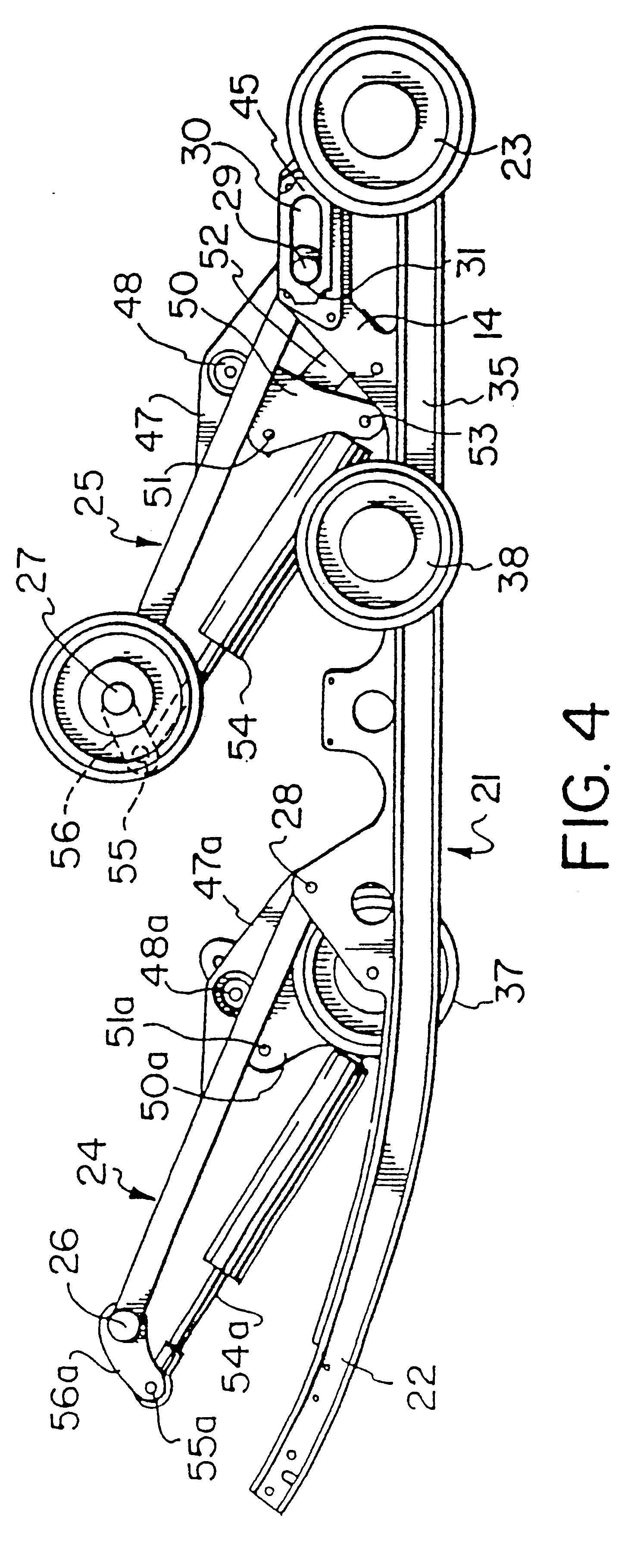 Snowmobile suspension