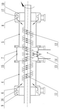 A kind of controlled cooling method for quenching of high temperature steel pipe through type