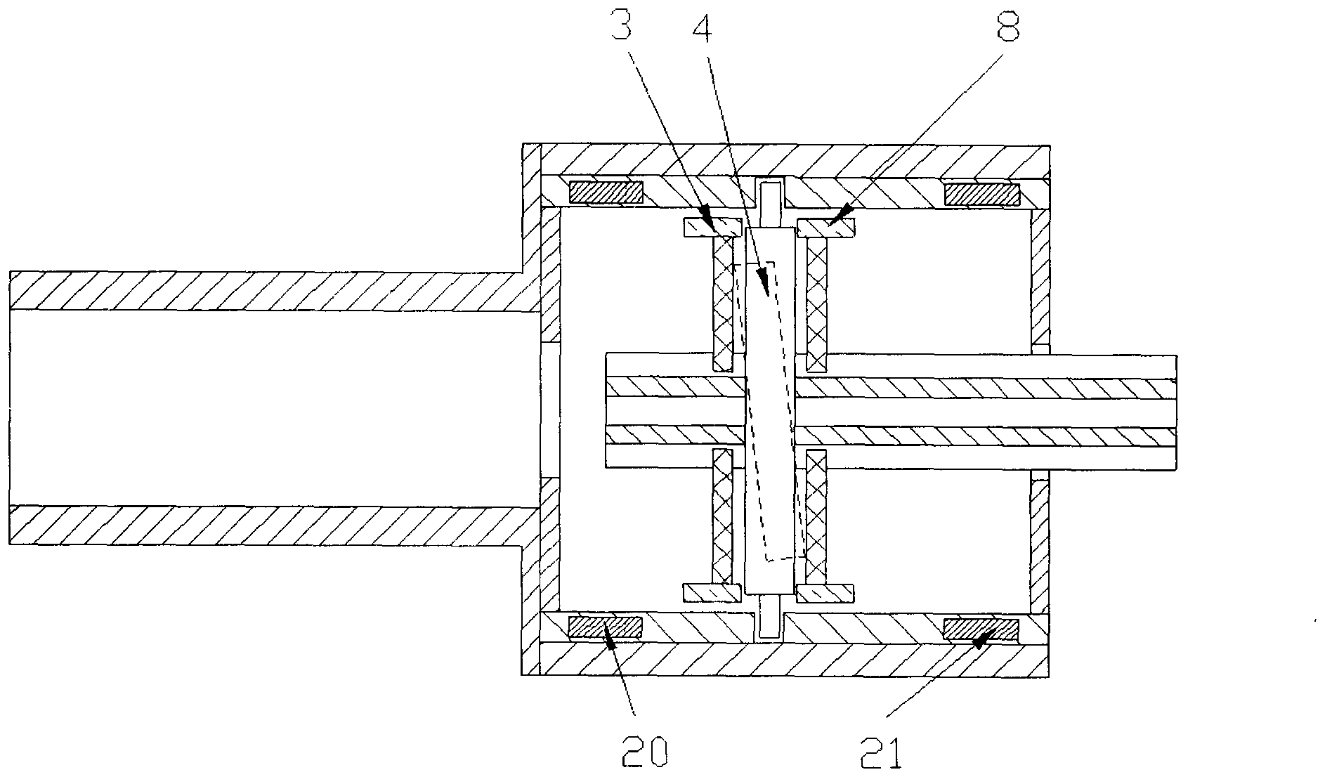 Permanent-magnet slip transmission mechanism