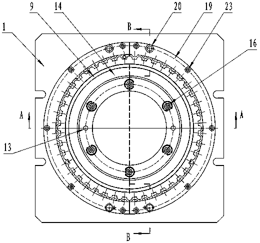 Auxiliary supporting clamp for thin-walled part edge and hole machining and working method of auxiliary supporting lamp