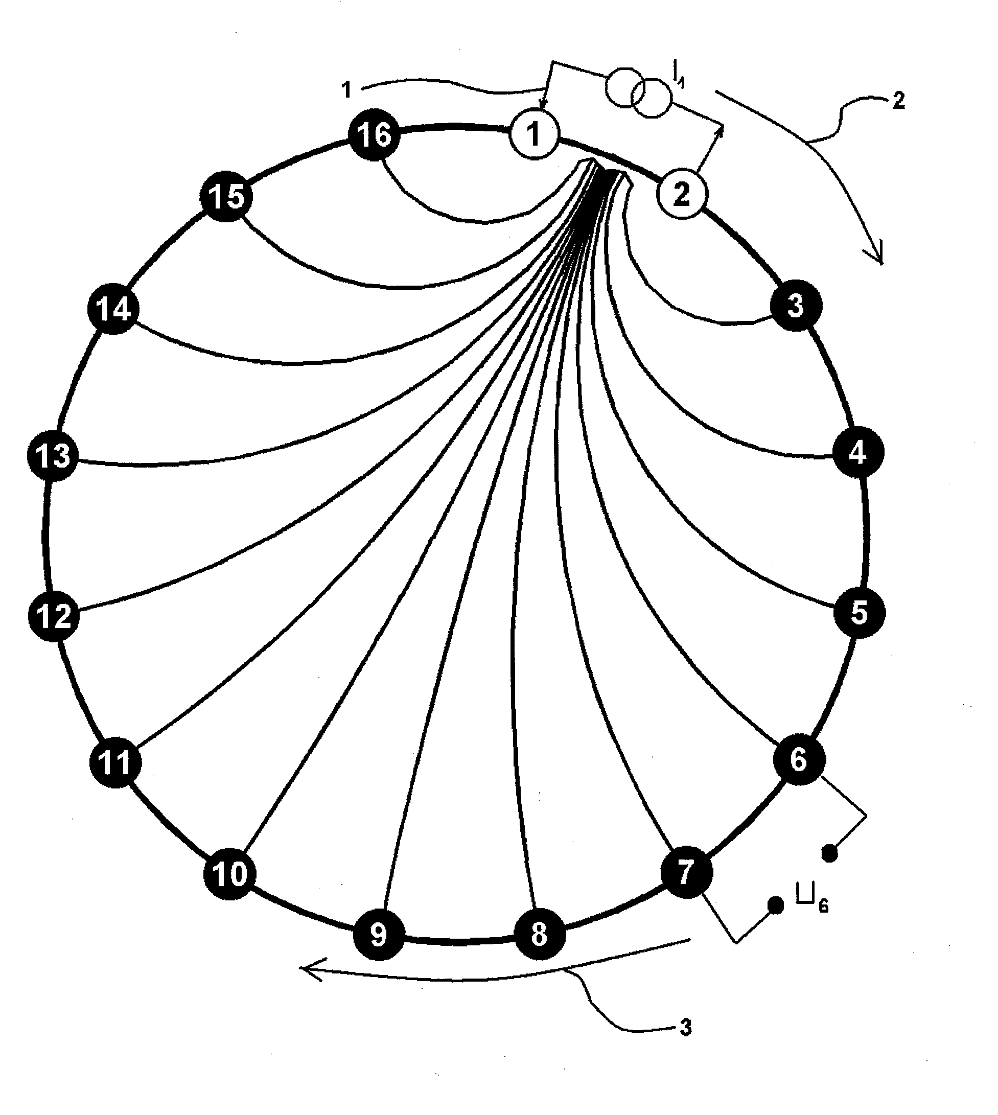 Electrical impedance tomography device and process