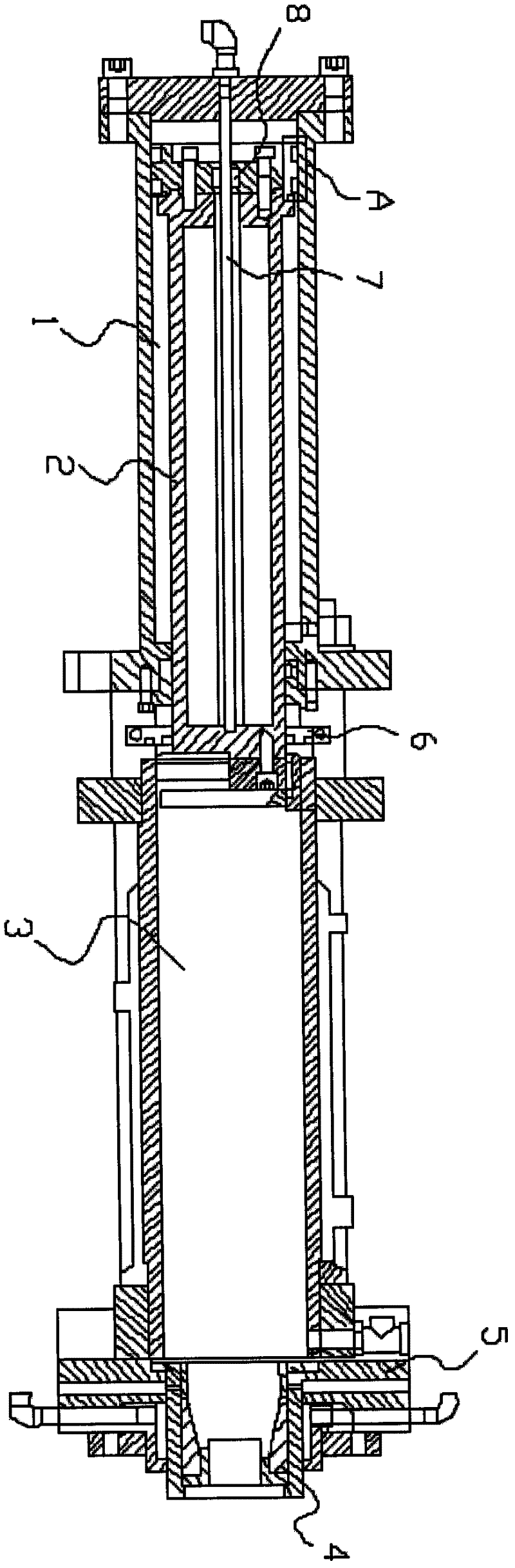 Extrusion mechanism of rubber mould preforming machine