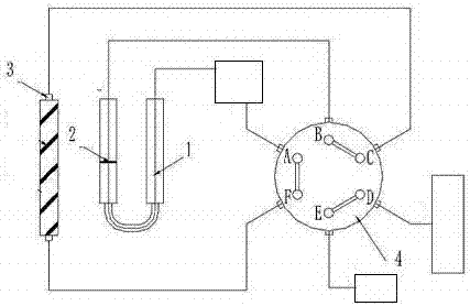 Degassing device for on-line monitoring of transformer oil chromatography