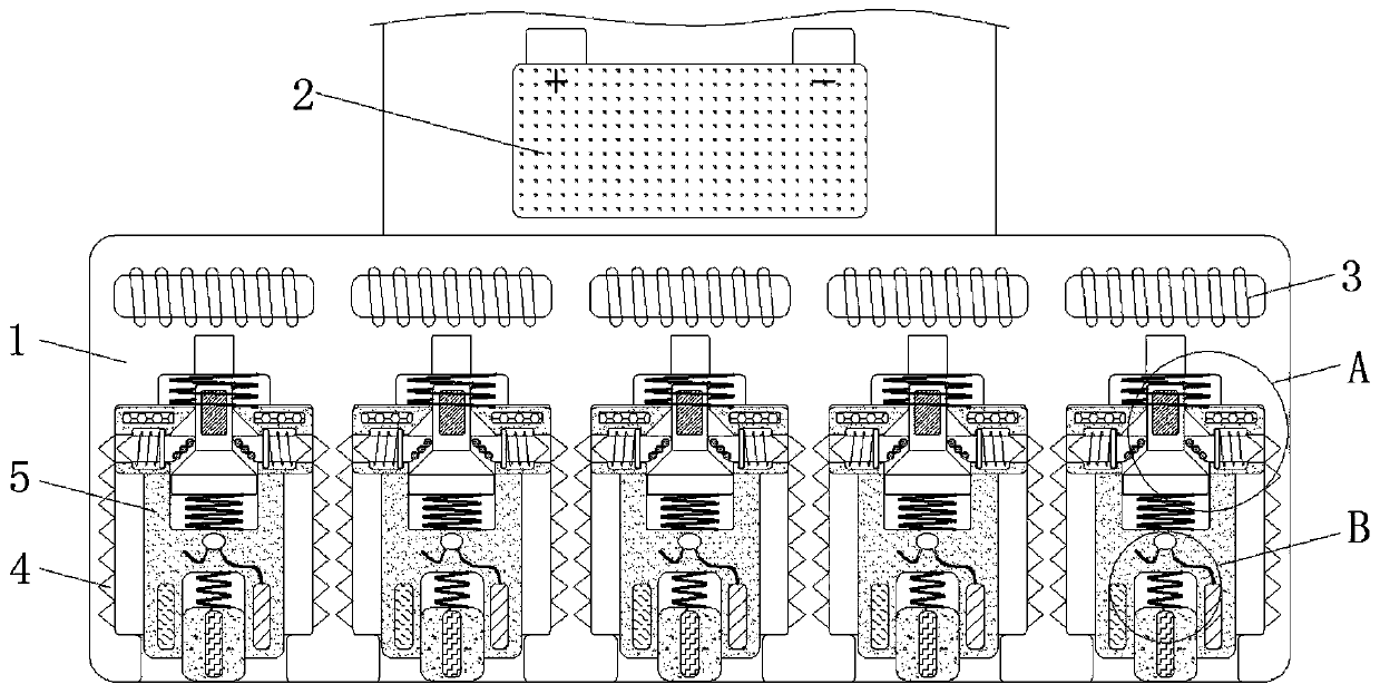 Furniture supporting device capable of keeping stable on various grounds