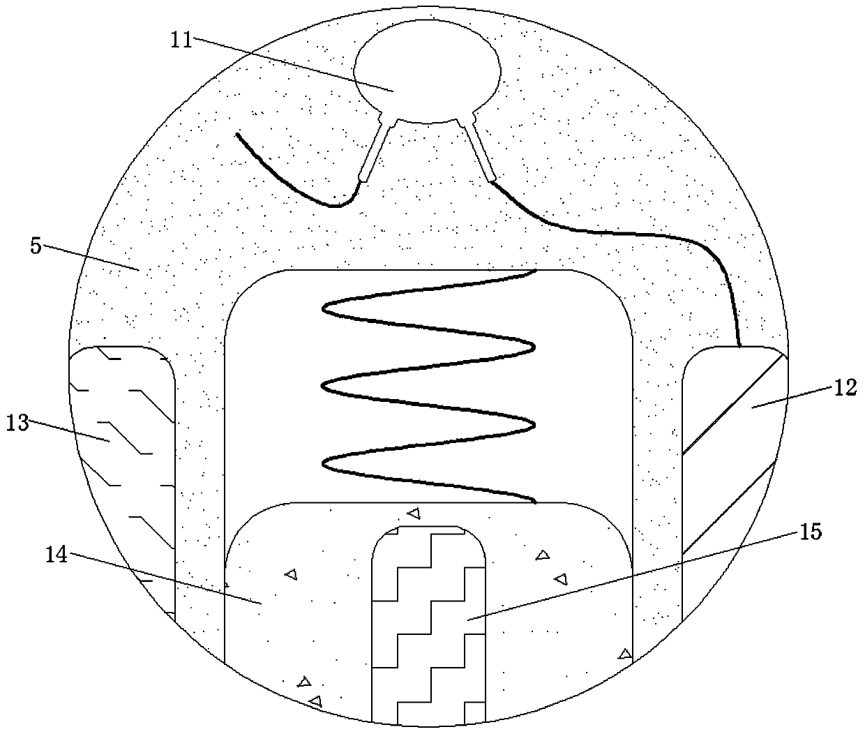 Furniture supporting device capable of keeping stable on various grounds