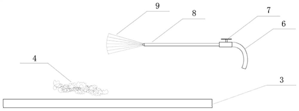 A kind of slag accumulating cooling device and working method under the furnace