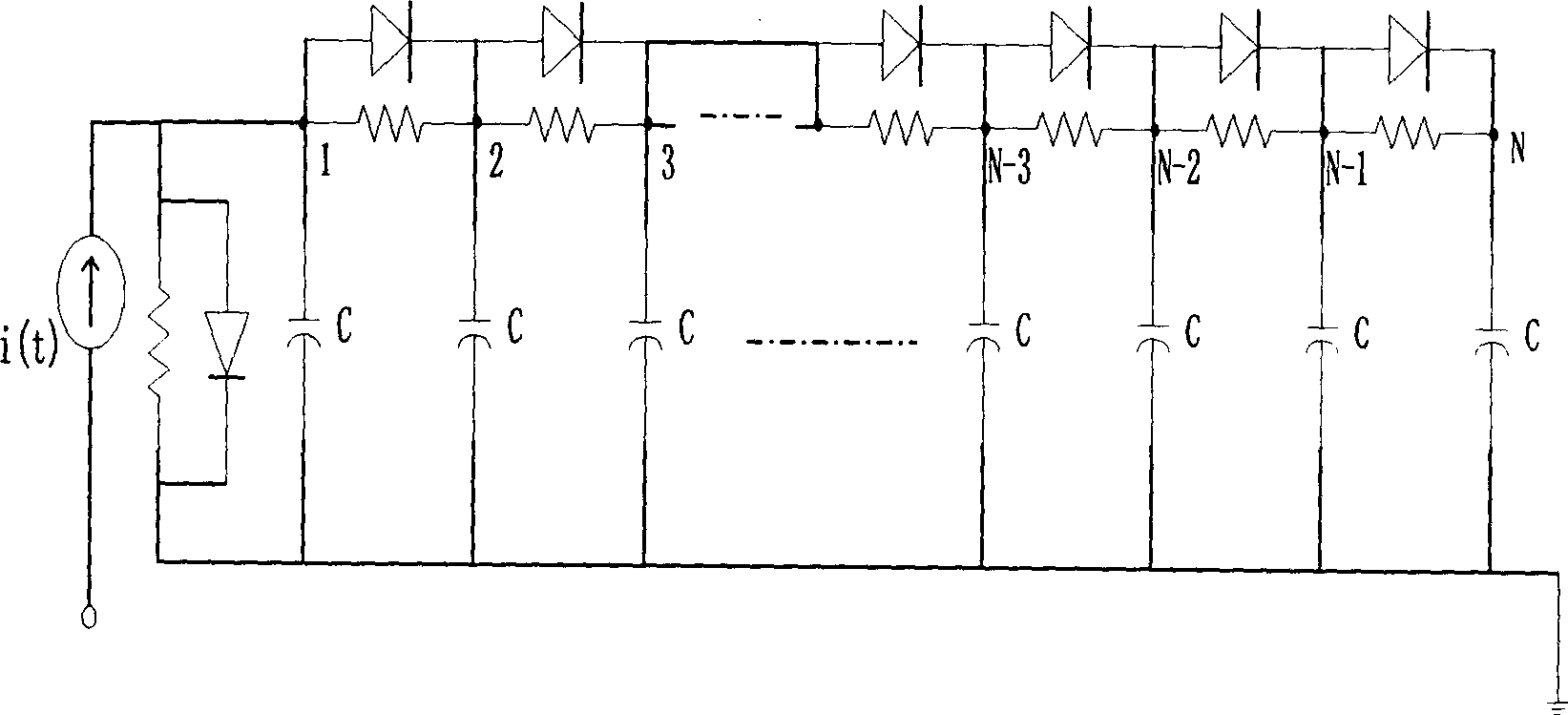 Order reducing method for non-linear circuit model based on direct progection and variation analysis