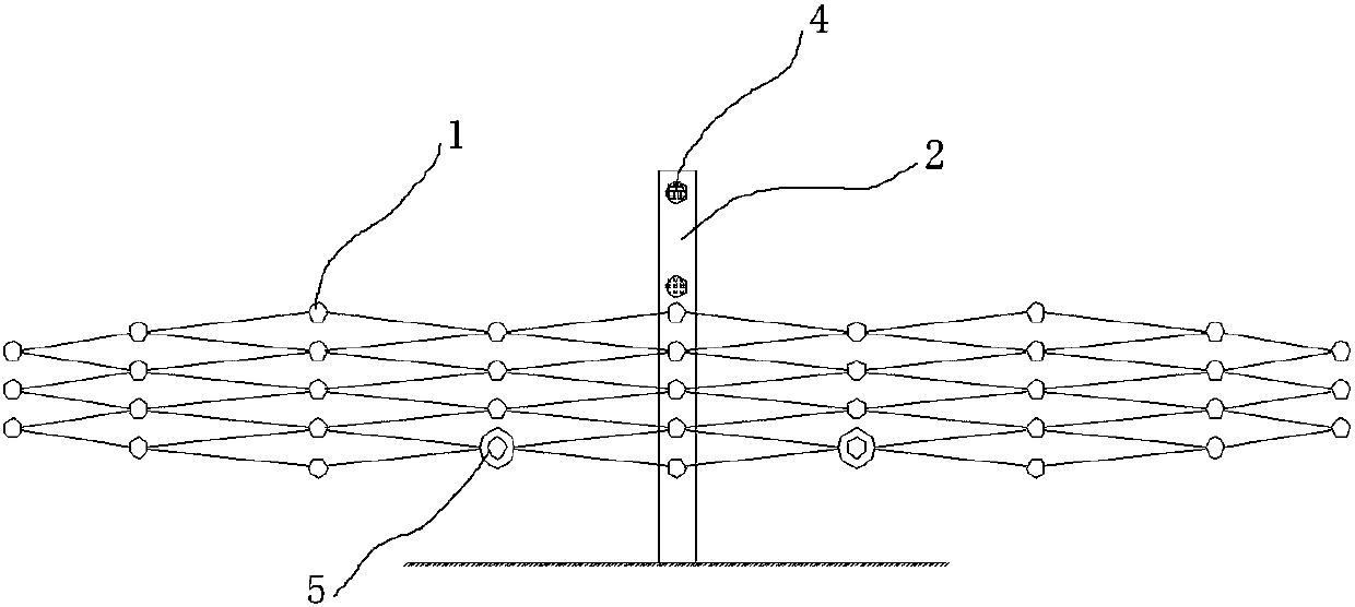 A foldable grille rudder surface