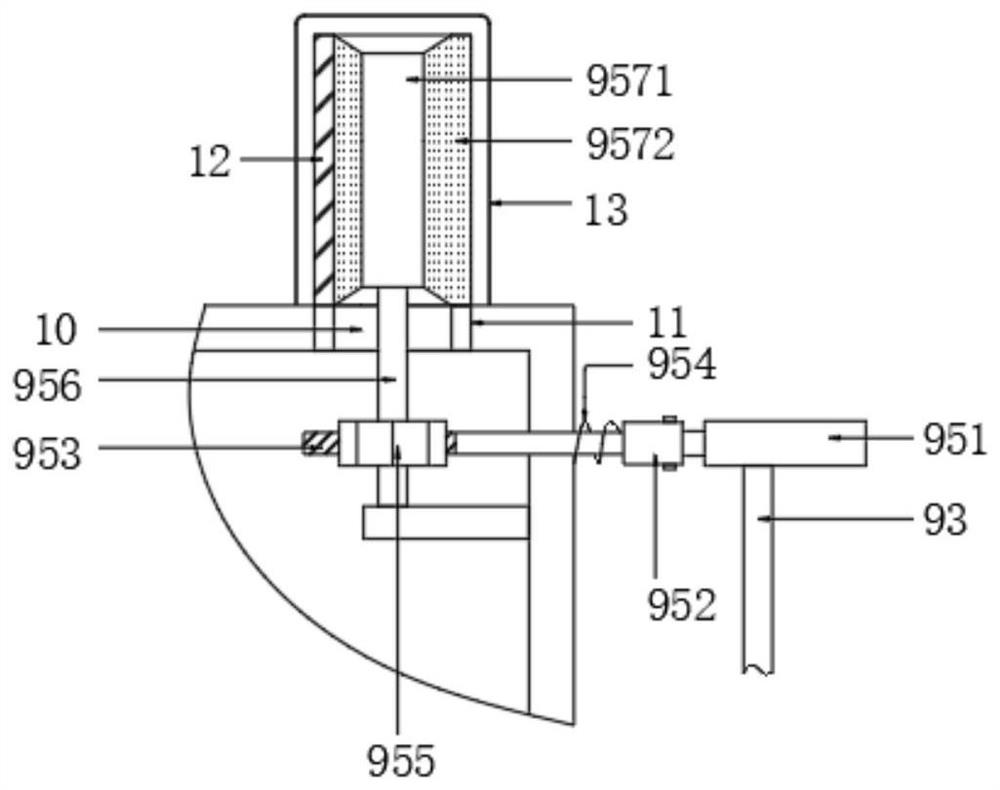 Divided-flow type pretreatment device suitable for industrial electric furnace flue gas