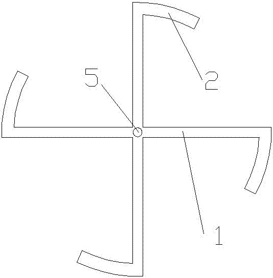 Reinforced special-shaped cross skeleton