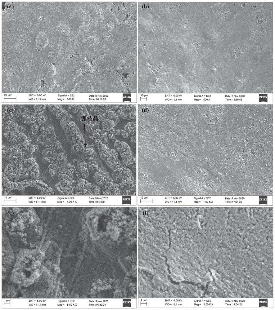 Preparation method and application of two-dimensional lithium metal