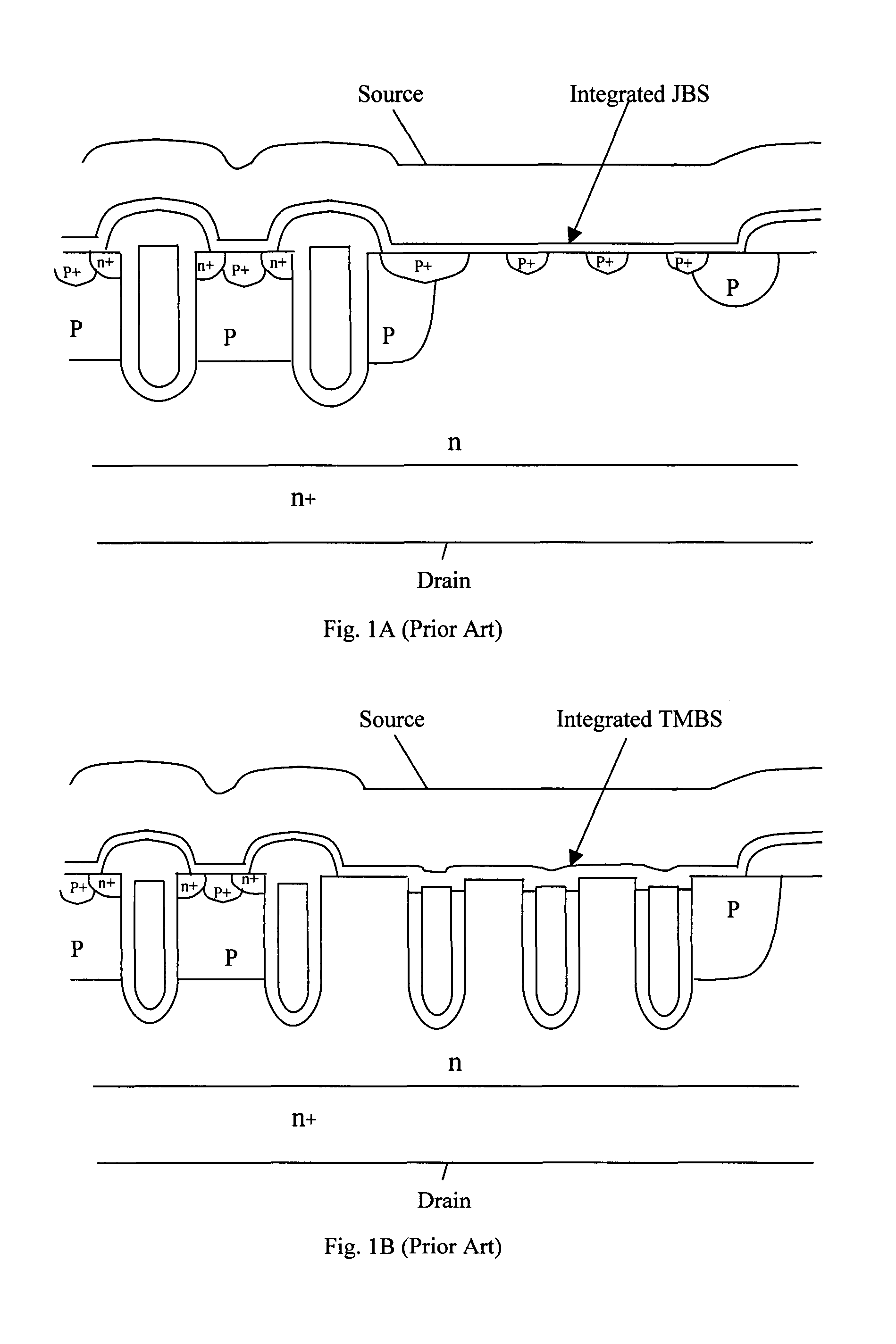 Planar SRFET using no additional masks and layout method