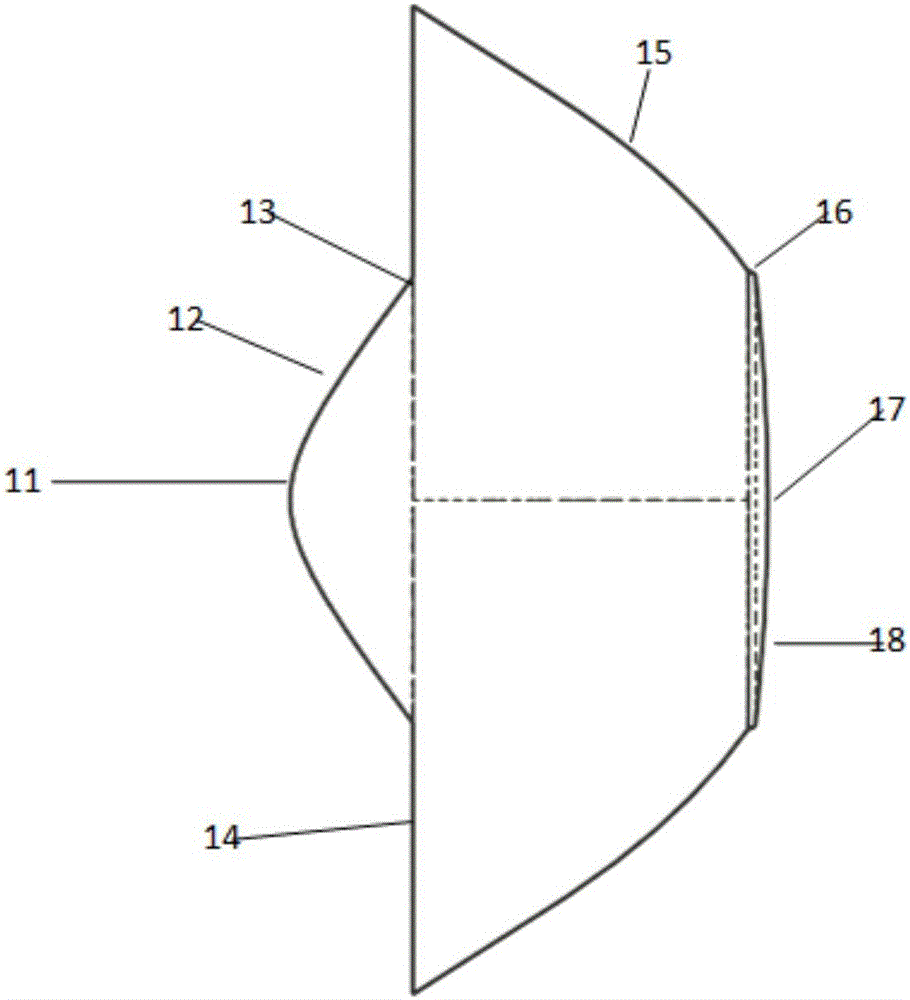 Combined lens for LED motocycle headlamp