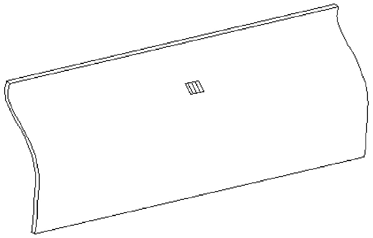 Light environment-friendly high-speed train side top plate and preparation method thereof