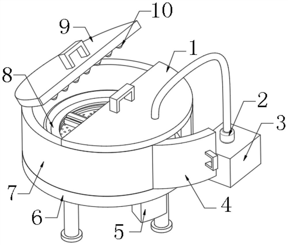 Disinfection device for antibacterial and antiallergic silk mask production