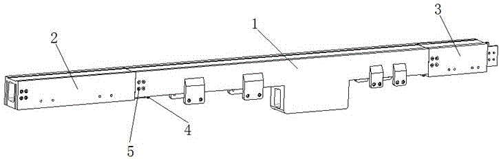 Foldable guide rail unit