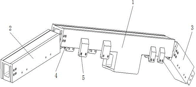 Foldable guide rail unit