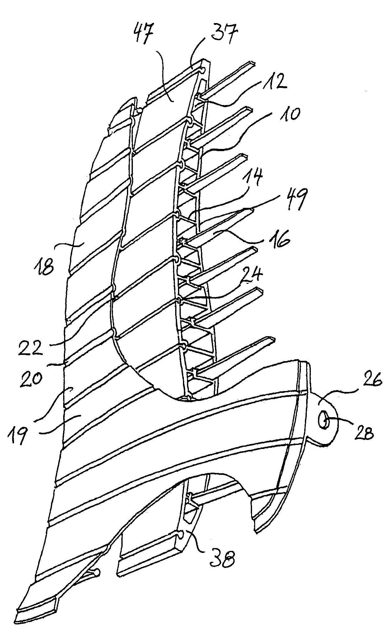 Backrest for seats and chairs having pressure and tensile elements