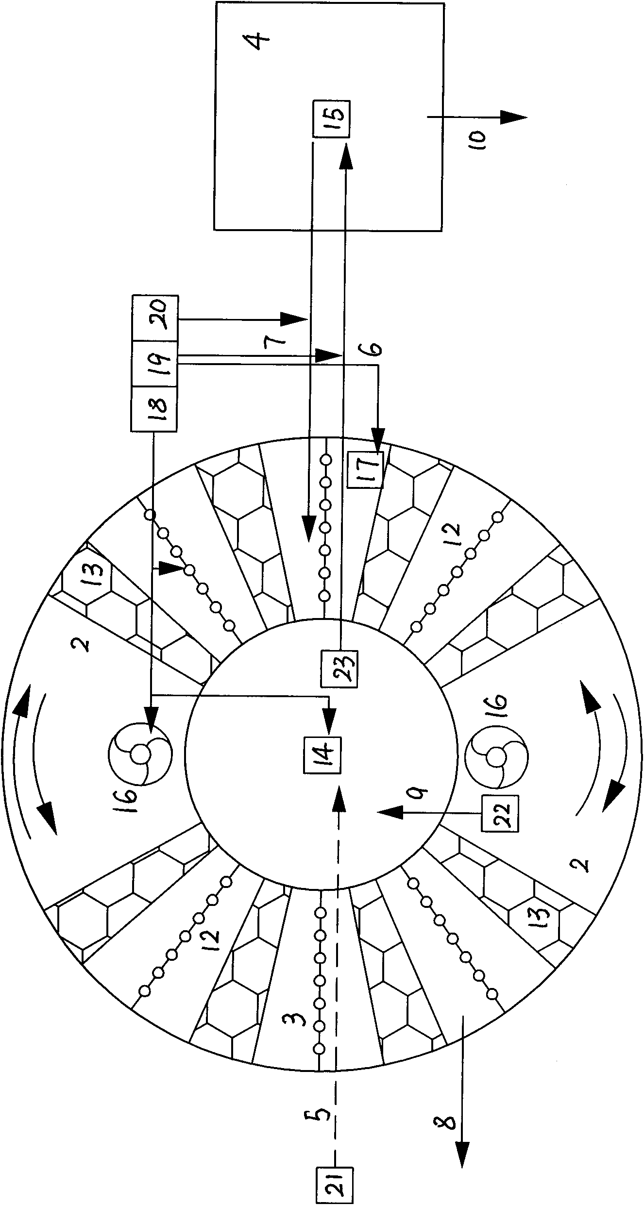 Activated sludge-biomembrane combined circulating flow denitrification and desophorization integrated sewage treatment device and method