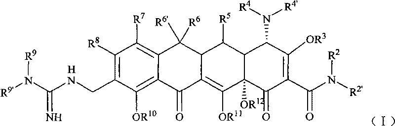 Guanidyl substitutional tetracycline derivative