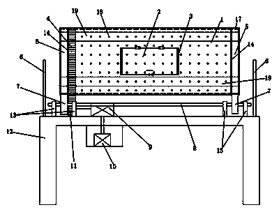 Washing device of labor protection safety net