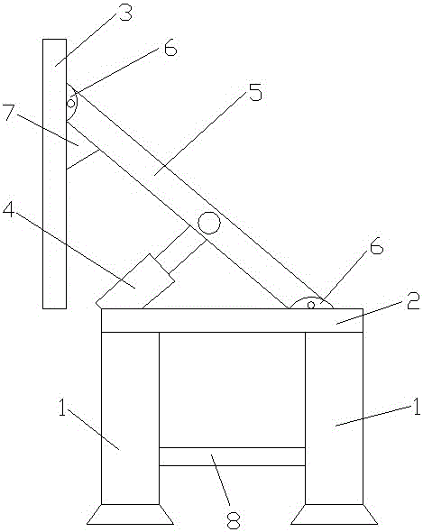 Foldable integrated table and chair set