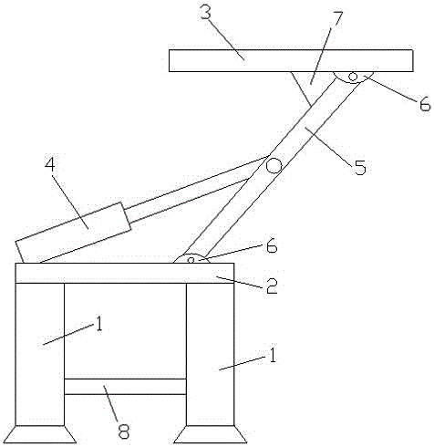 Foldable integrated table and chair set